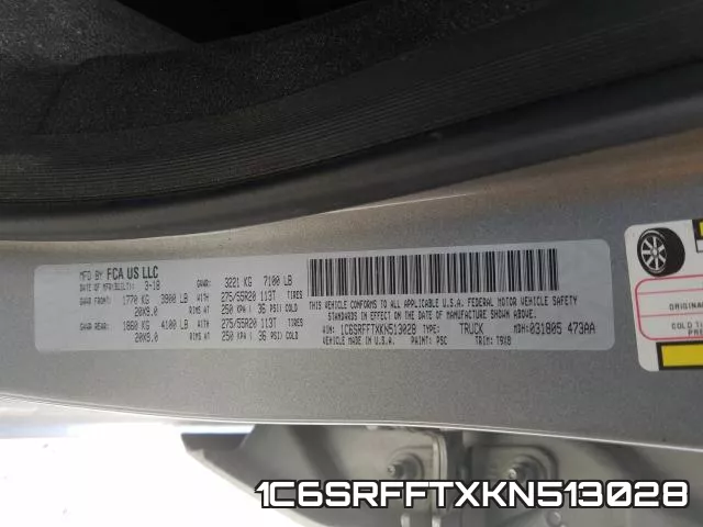 1C6SRFFTXKN513028 фото 2
