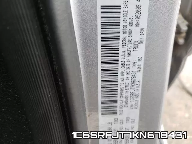 1C6SRFJT7KN678431 фото 2