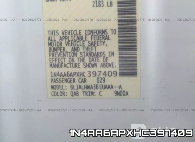 1N4AA6APXHC397409 фото 9