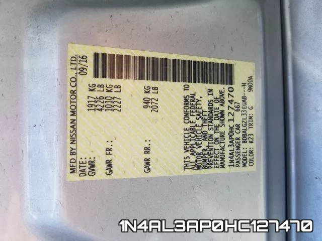 1N4AL3AP0HC127470 фото 2