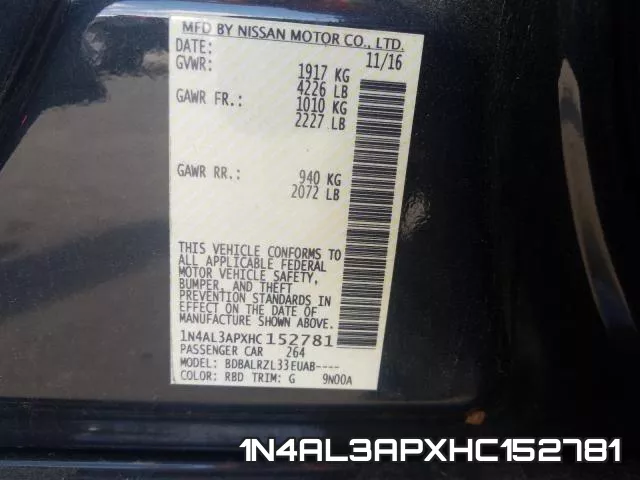 1N4AL3APXHC152781 фото 2