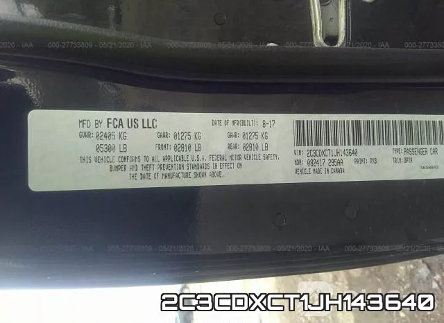 2C3CDXCT1JH143640 фото 9