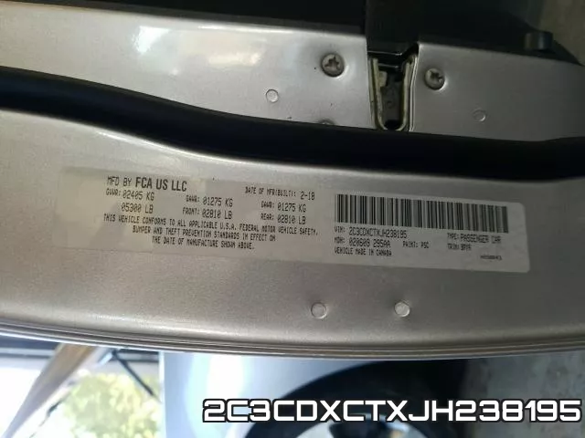 2C3CDXCTXJH238195 фото 2