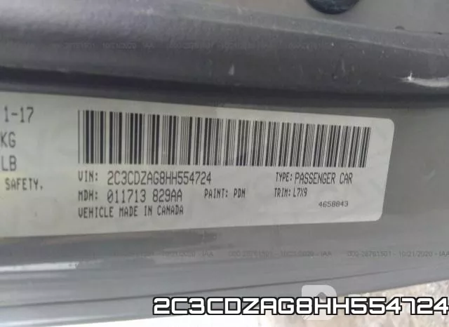 2C3CDZAG8HH554724 фото 10