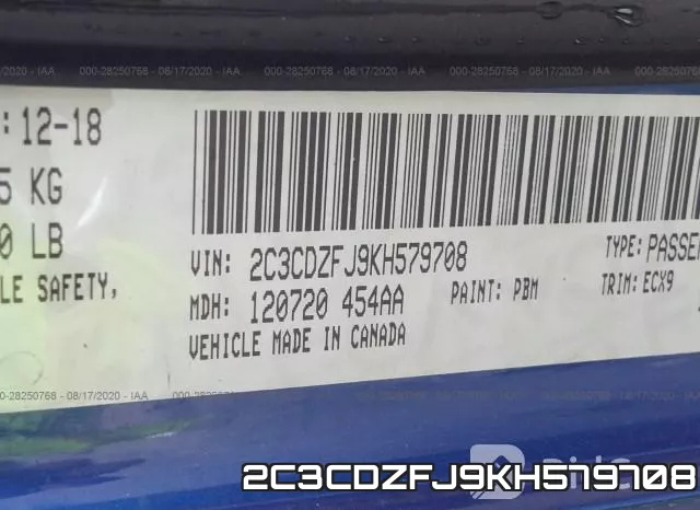 2C3CDZFJ9KH579708 фото 10