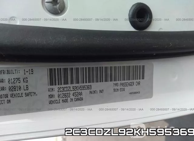 2C3CDZL92KH595369 фото 10
