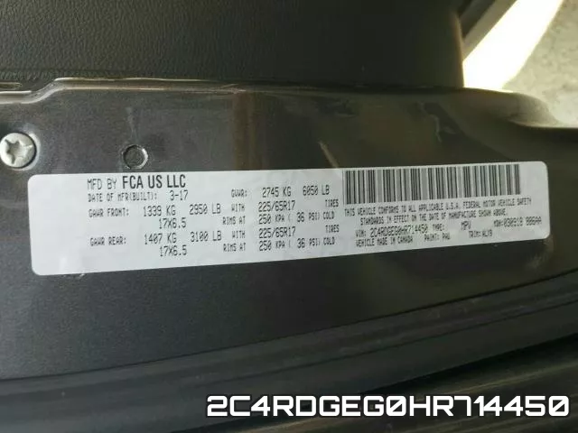 2C4RDGEG0HR714450 фото 2