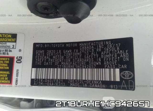 2T1BURHE1HC942657 фото 10