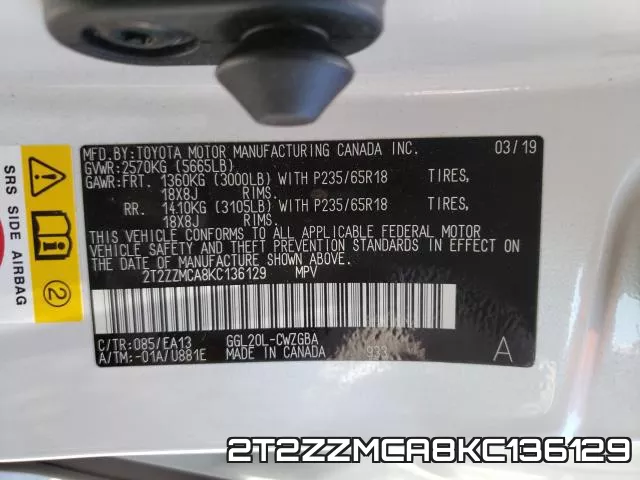 2T2ZZMCA8KC136129 фото 2