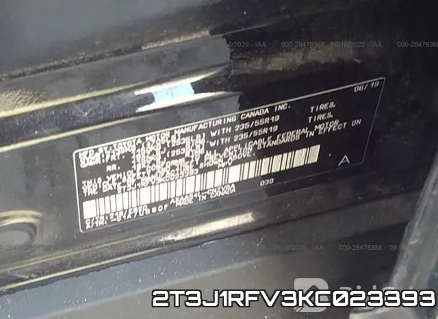2T3J1RFV3KC023393 фото 10