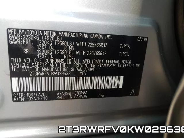 2T3RWRFV0KW029638 фото 2