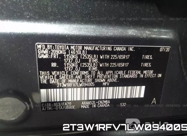 2T3W1RFV7LW094005 фото 10