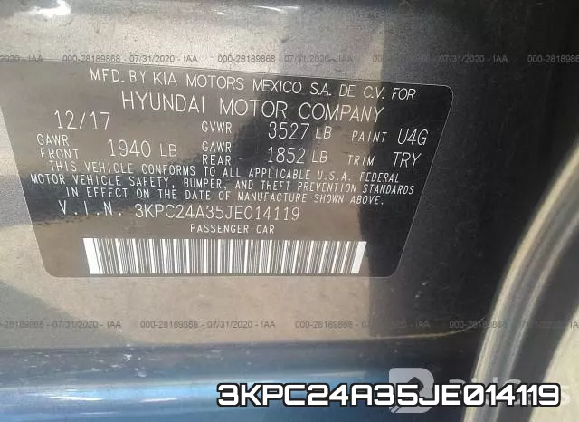 3KPC24A35JE014119 фото 10