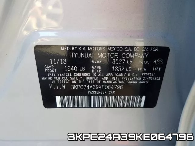 3KPC24A39KE064796 фото 2