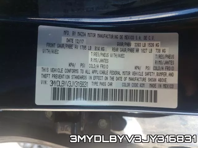 3MYDLBYV3JY316831 фото 2