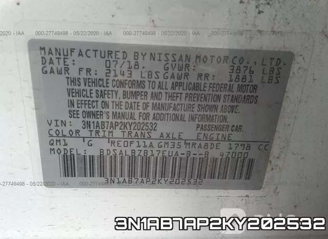 3N1AB7AP2KY202532 фото 10