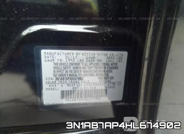 3N1AB7AP4HL674902 фото 10
