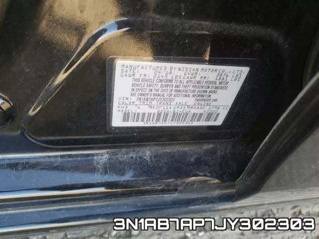 3N1AB7AP7JY302303 фото 2