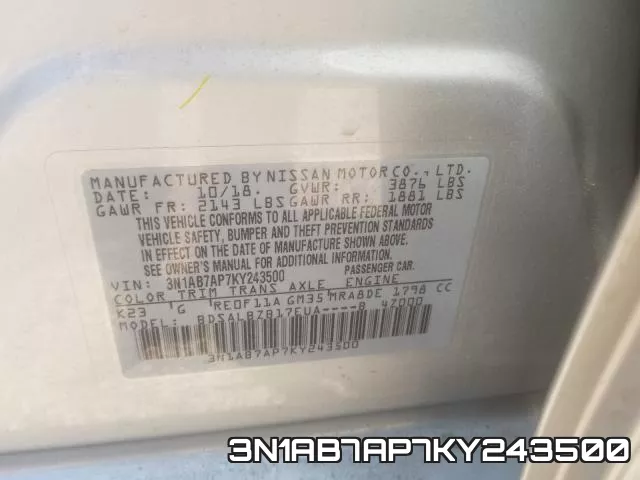 3N1AB7AP7KY243500 фото 2