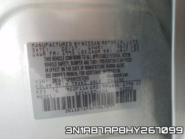3N1AB7AP8HY267099 фото 2