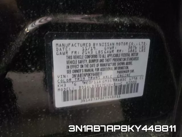 3N1AB7AP8KY448811 фото 2