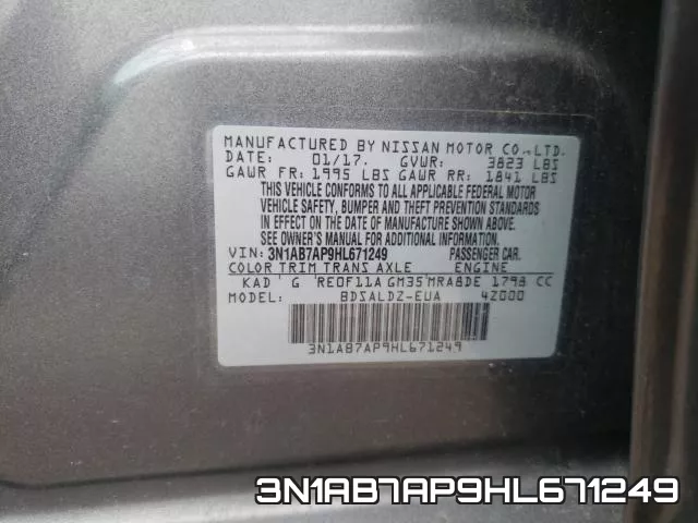 3N1AB7AP9HL671249 фото 2