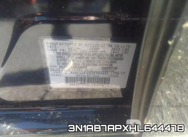 3N1AB7APXHL644478 фото 10