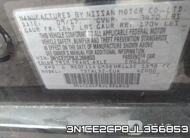 3N1CE2CP8JL356853 фото 10