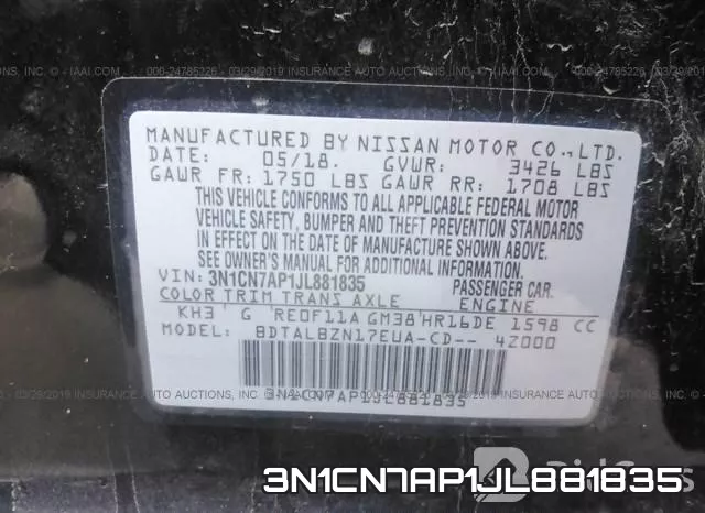 3N1CN7AP1JL881835 фото 10