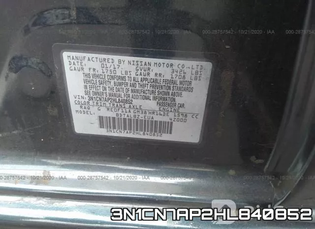 3N1CN7AP2HL840852 фото 10