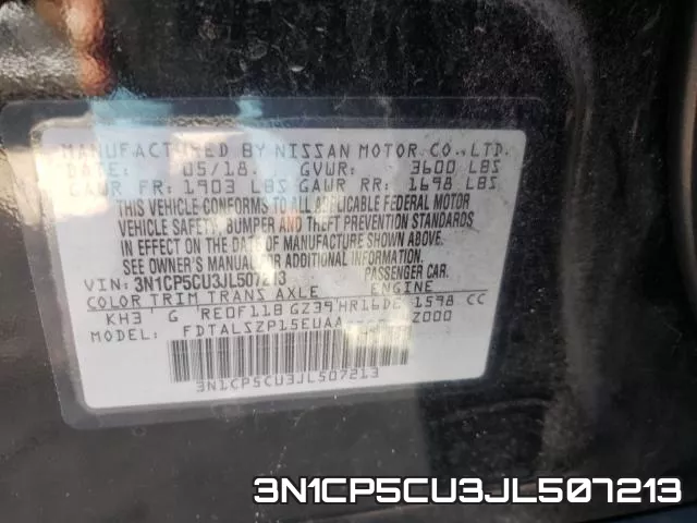 3N1CP5CU3JL507213 фото 2