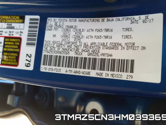 3TMAZ5CN3HM039365 фото 2