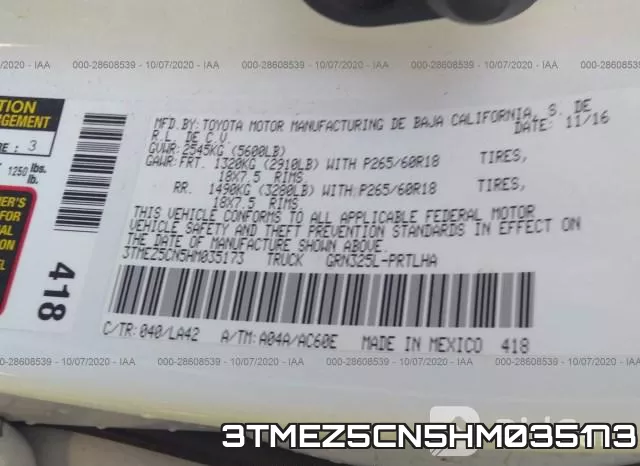 3TMEZ5CN5HM035173 фото 10