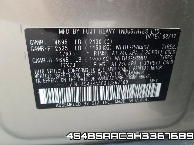 4S4BSAAC3H3367689 фото 2