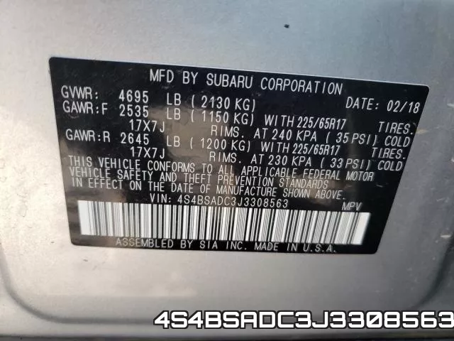4S4BSADC3J3308563 фото 2