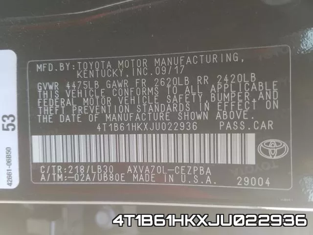 4T1B61HKXJU022936 фото 2