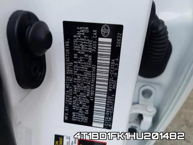 4T1BD1FK1HU201482 фото 2