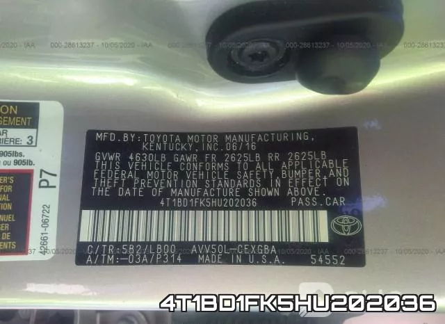 4T1BD1FK5HU202036 фото 10