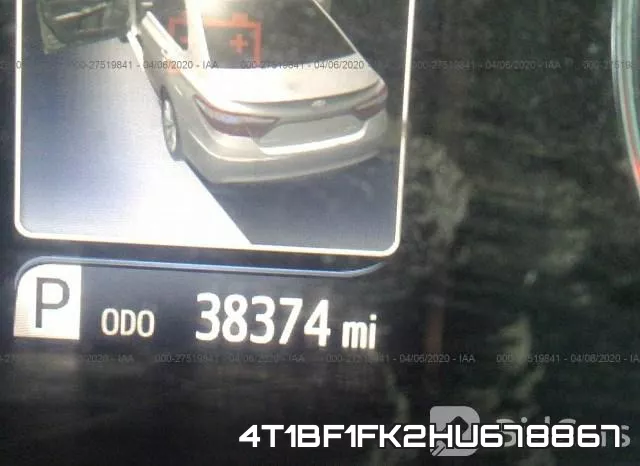 4T1BF1FK2HU678867 фото 8