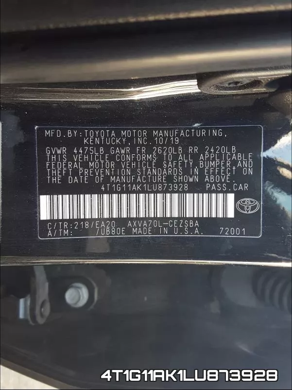 4T1G11AK1LU873928 фото 2