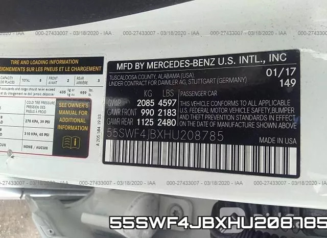 55SWF4JBXHU208785 фото 10