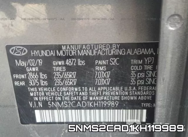 5NMS2CAD1KH119989 фото 10