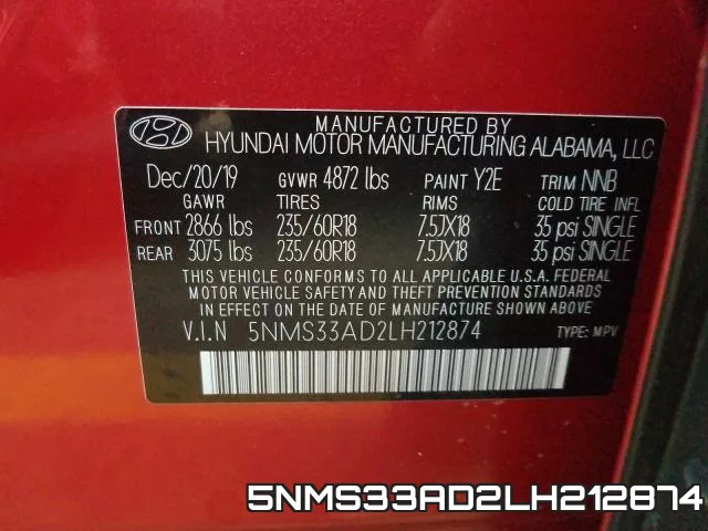 5NMS33AD2LH212874 фото 2