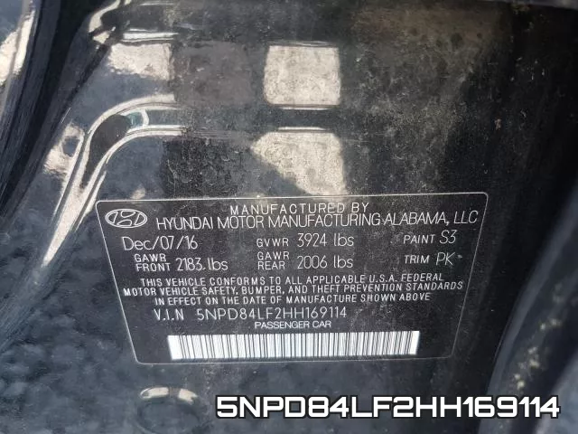 5NPD84LF2HH169114 фото 2