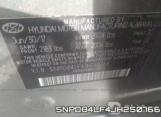 5NPD84LF4JH250766 фото 10