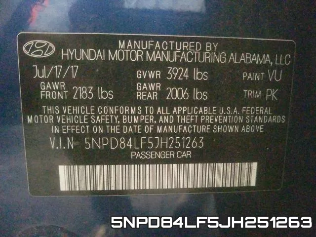 5NPD84LF5JH251263 фото 2