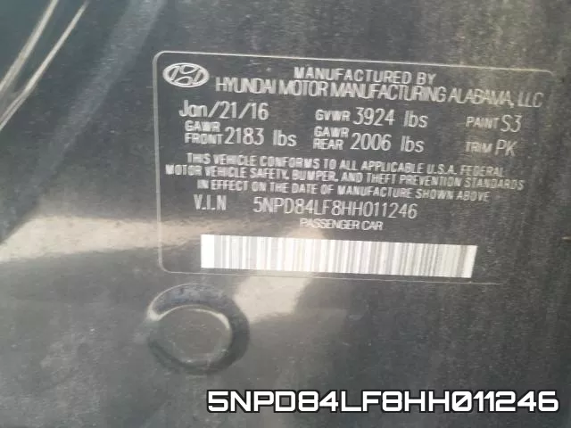 5NPD84LF8HH011246 фото 2