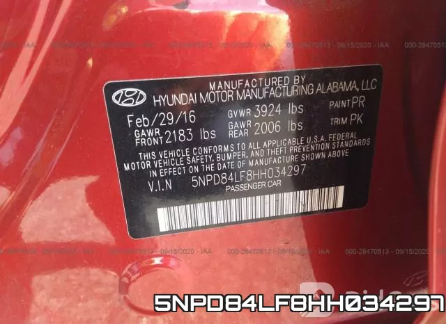5NPD84LF8HH034297 фото 10