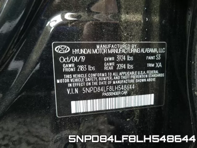 5NPD84LF8LH548644 фото 2