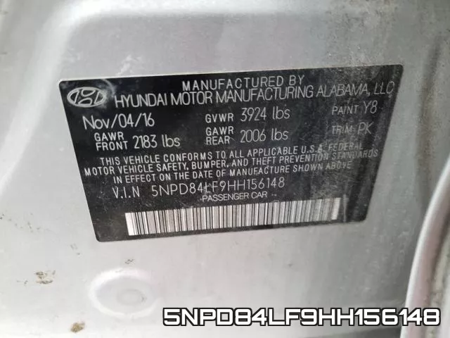 5NPD84LF9HH156148 фото 2